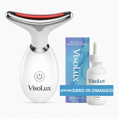 VisoLux – Massaggiatore Viso LED + Siero in regalo